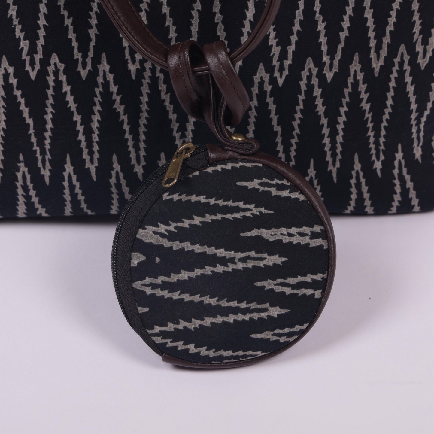 InkJaipur's Black Printed Tote bag
