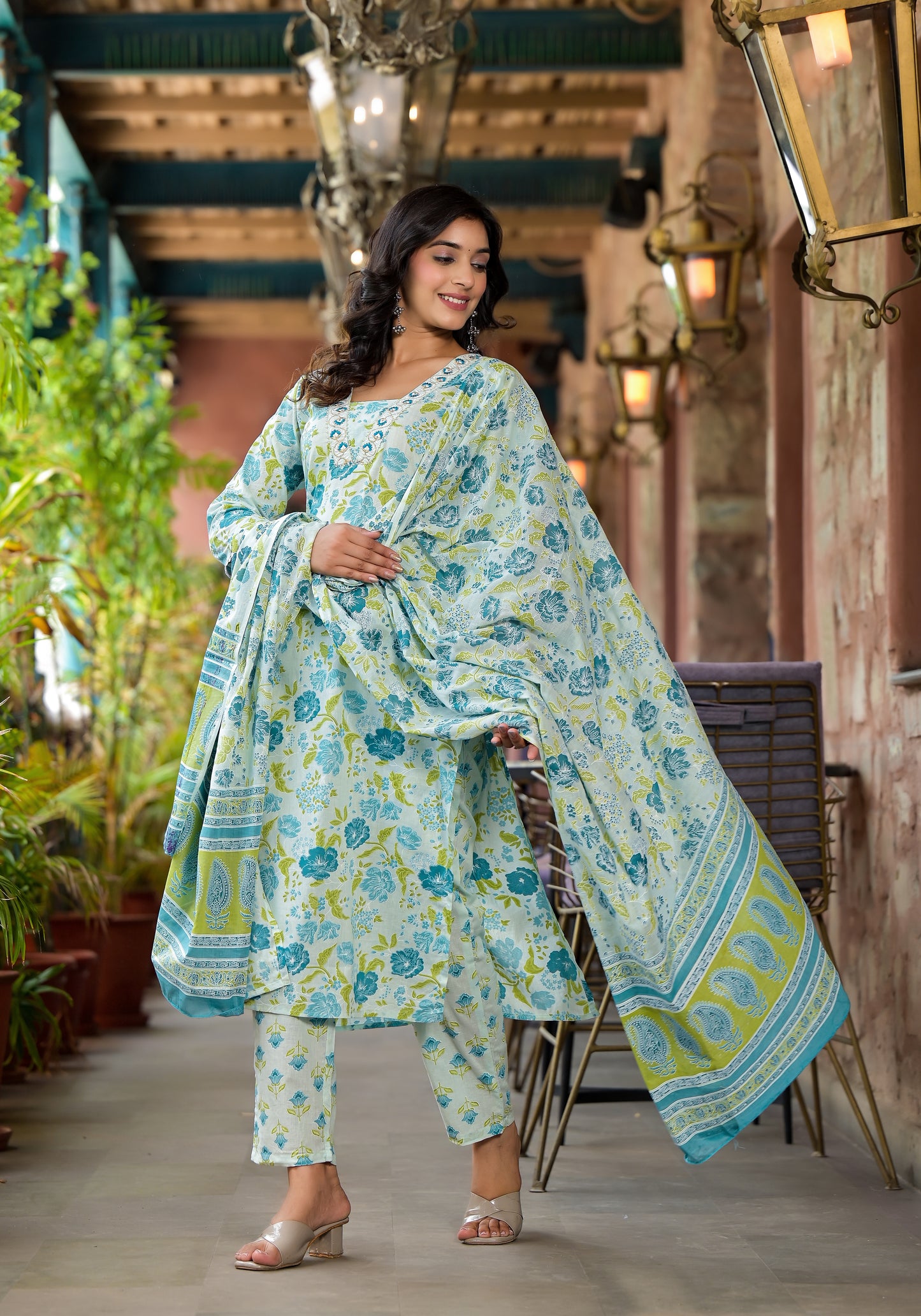 Floral Kurti Set