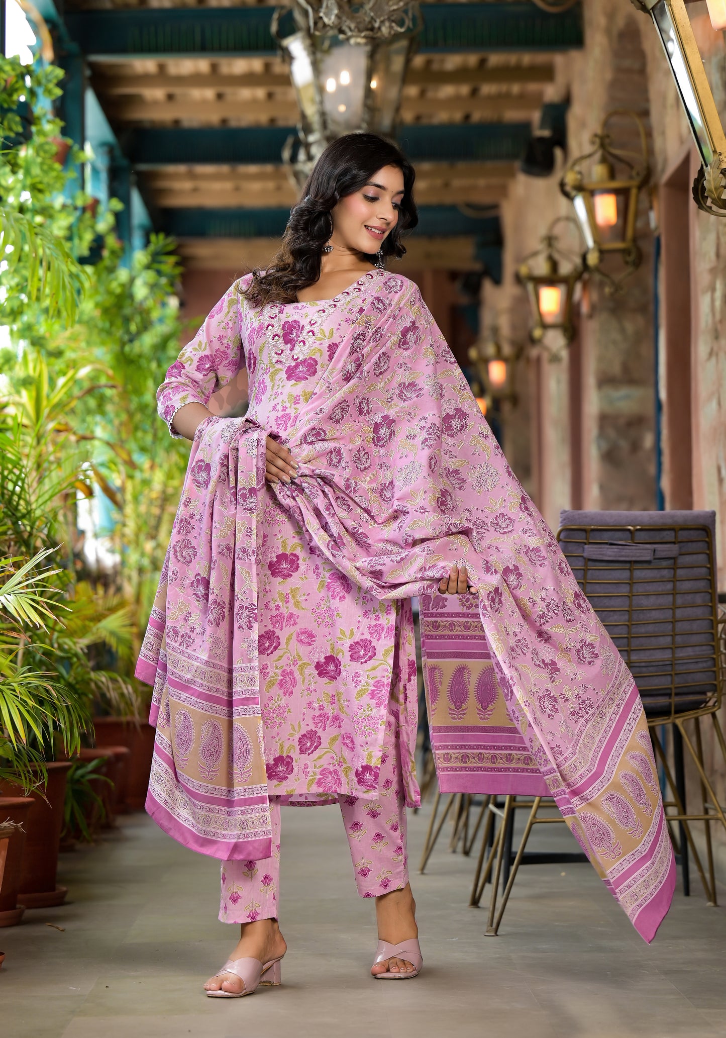 Floral Kurti Set