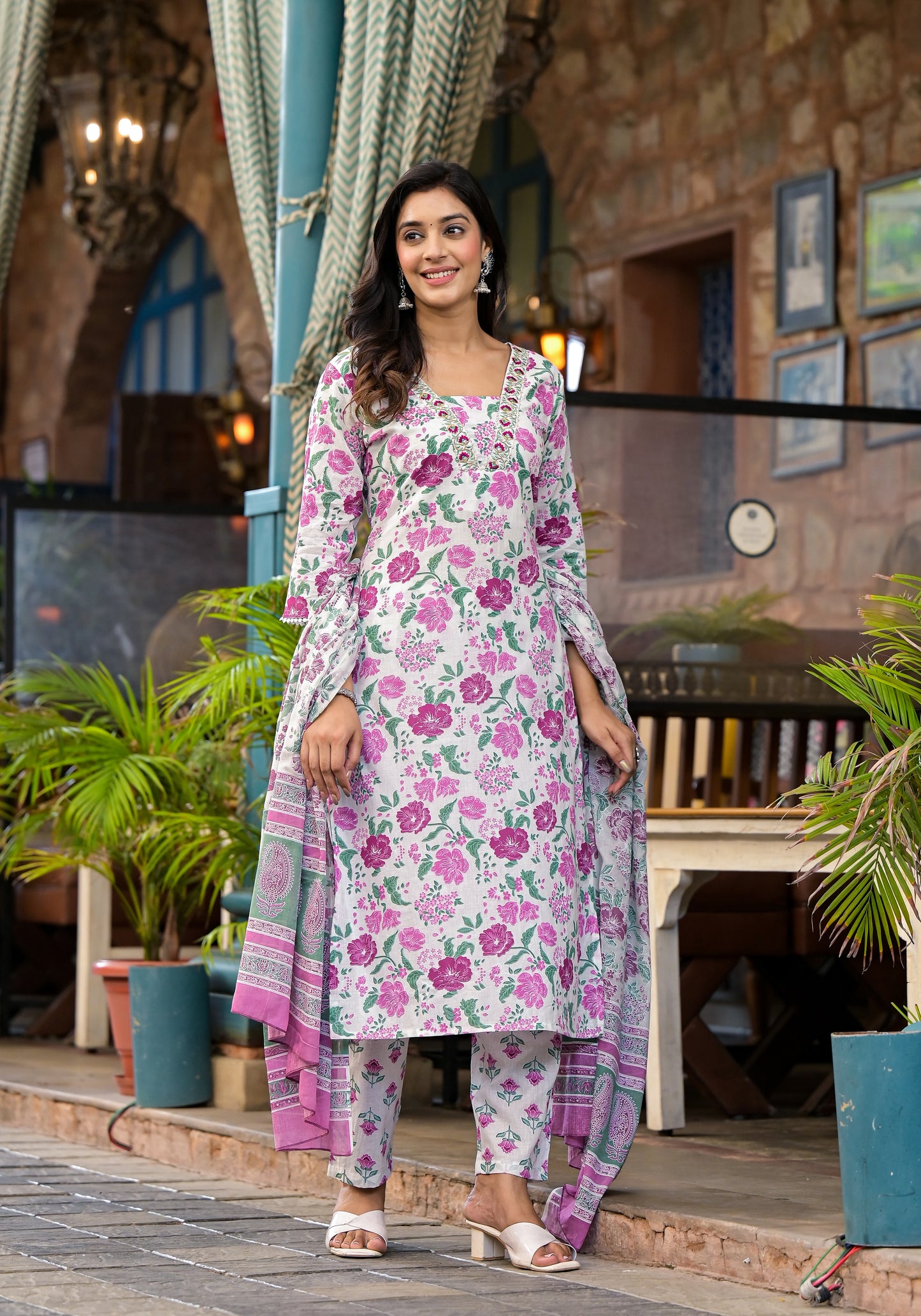 Floral Kurti Set