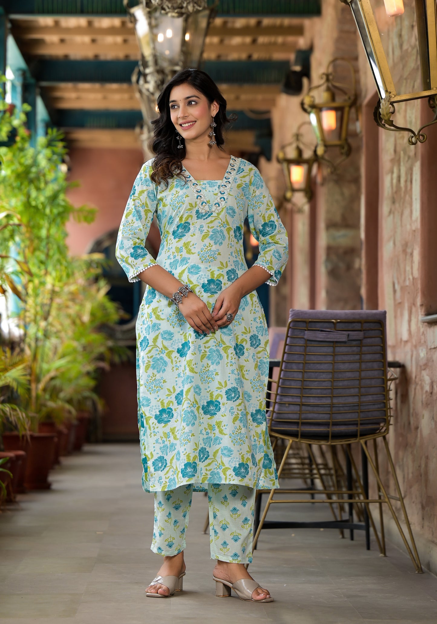 Floral Kurti Set