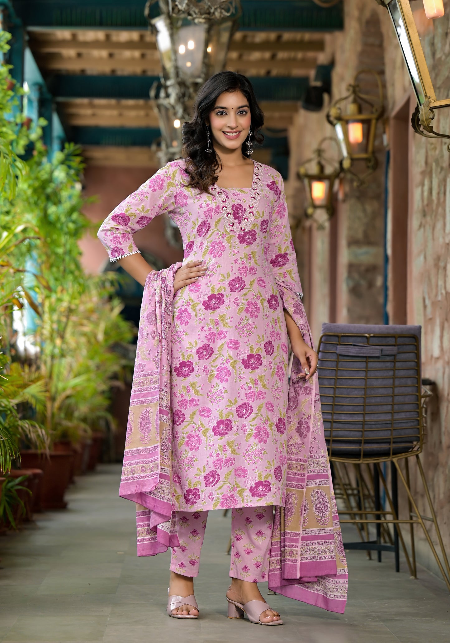 Floral Kurti Set