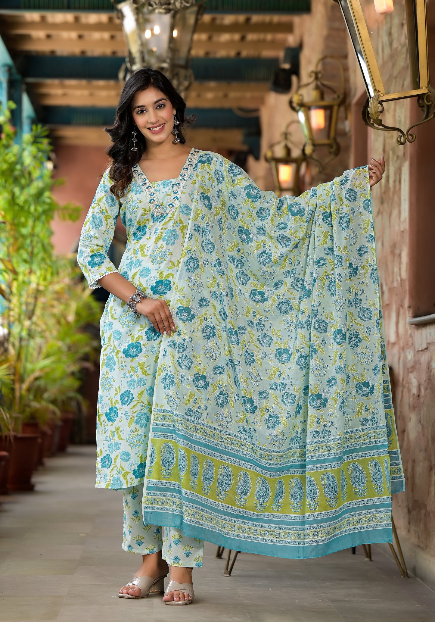 Floral Kurti Set