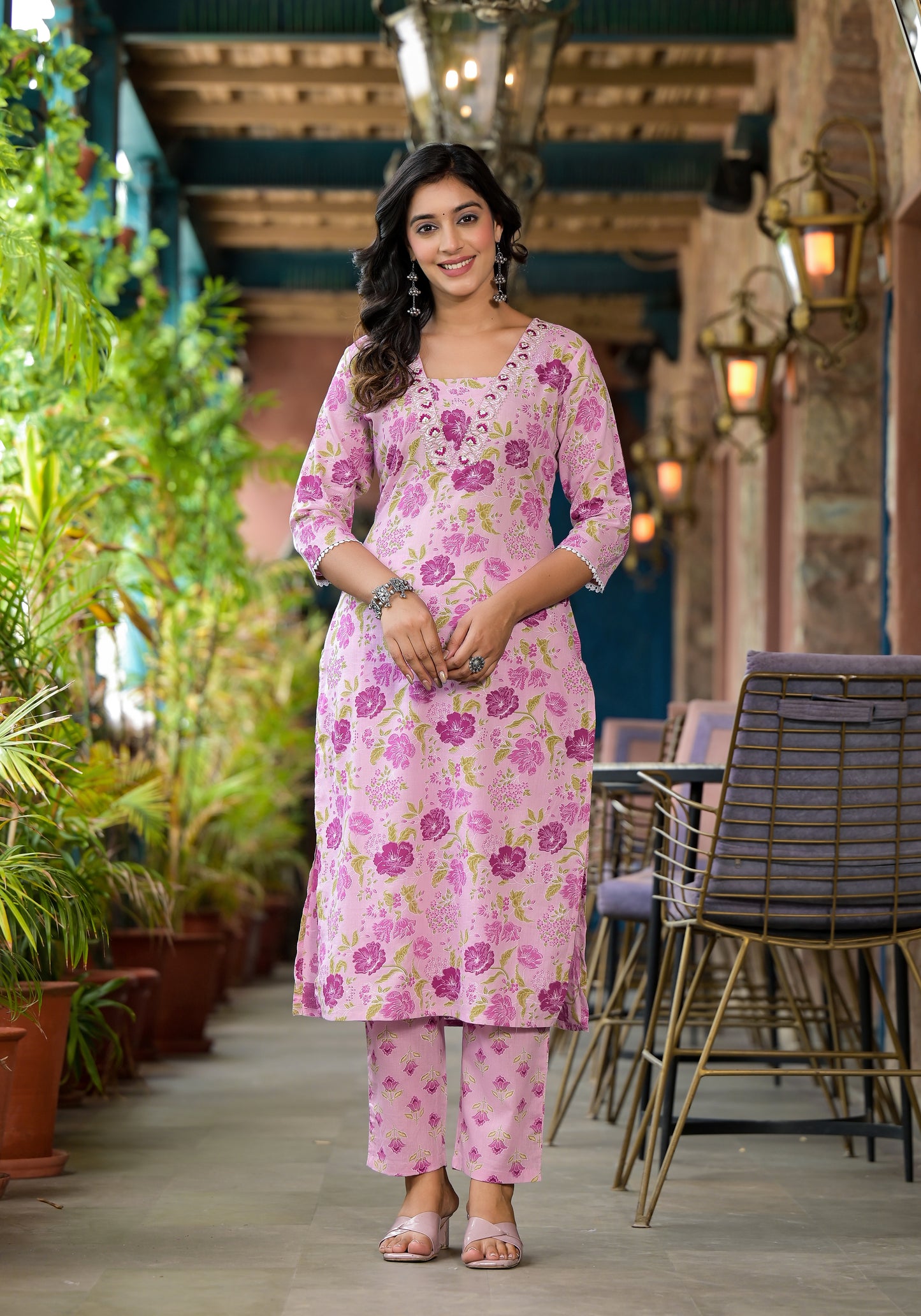 Floral Kurti Set