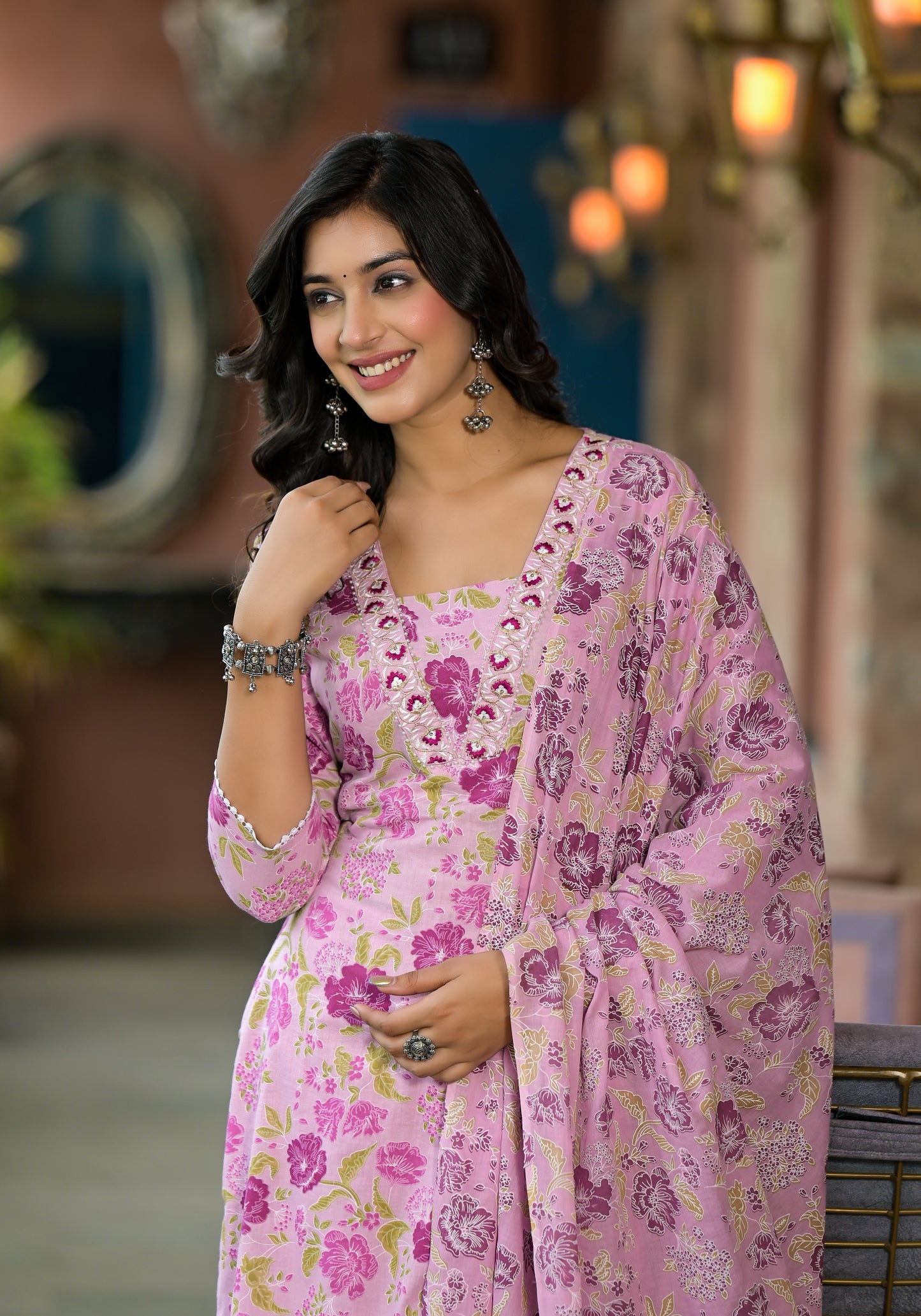 Floral Kurti Set