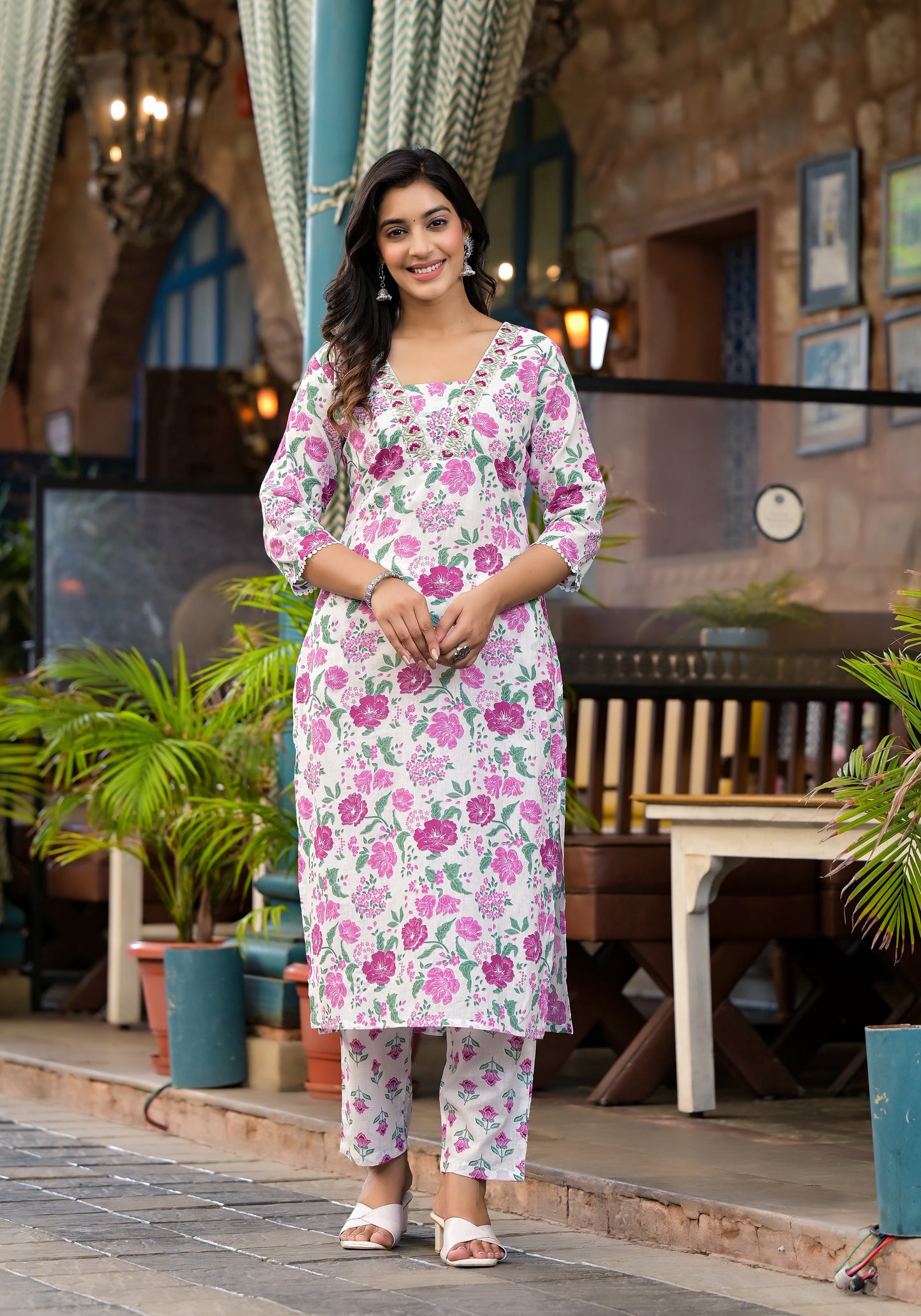 Floral Kurti Set