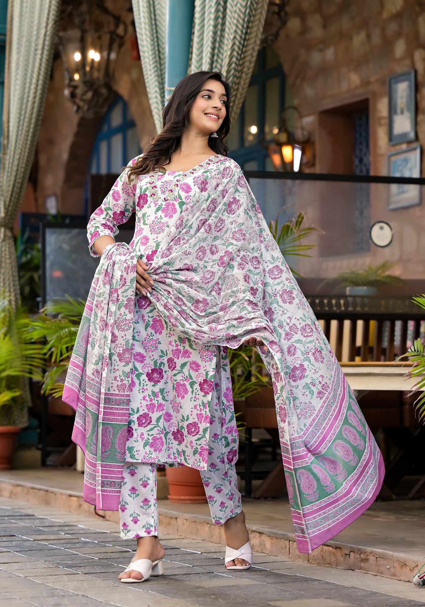 Floral Kurti Set