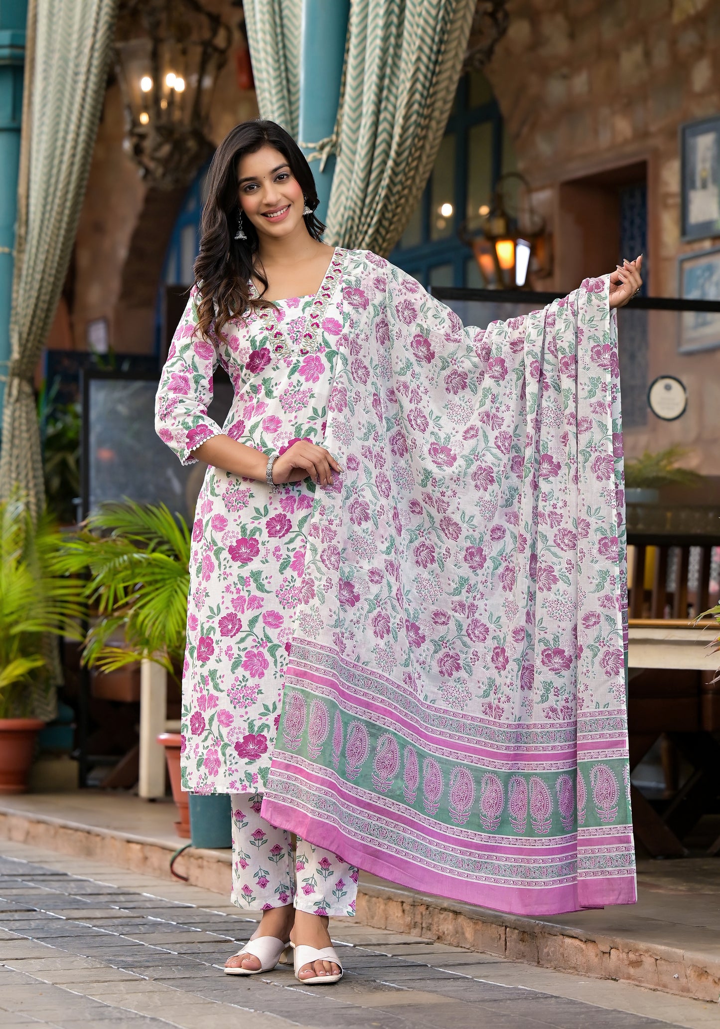 Floral Kurti Set