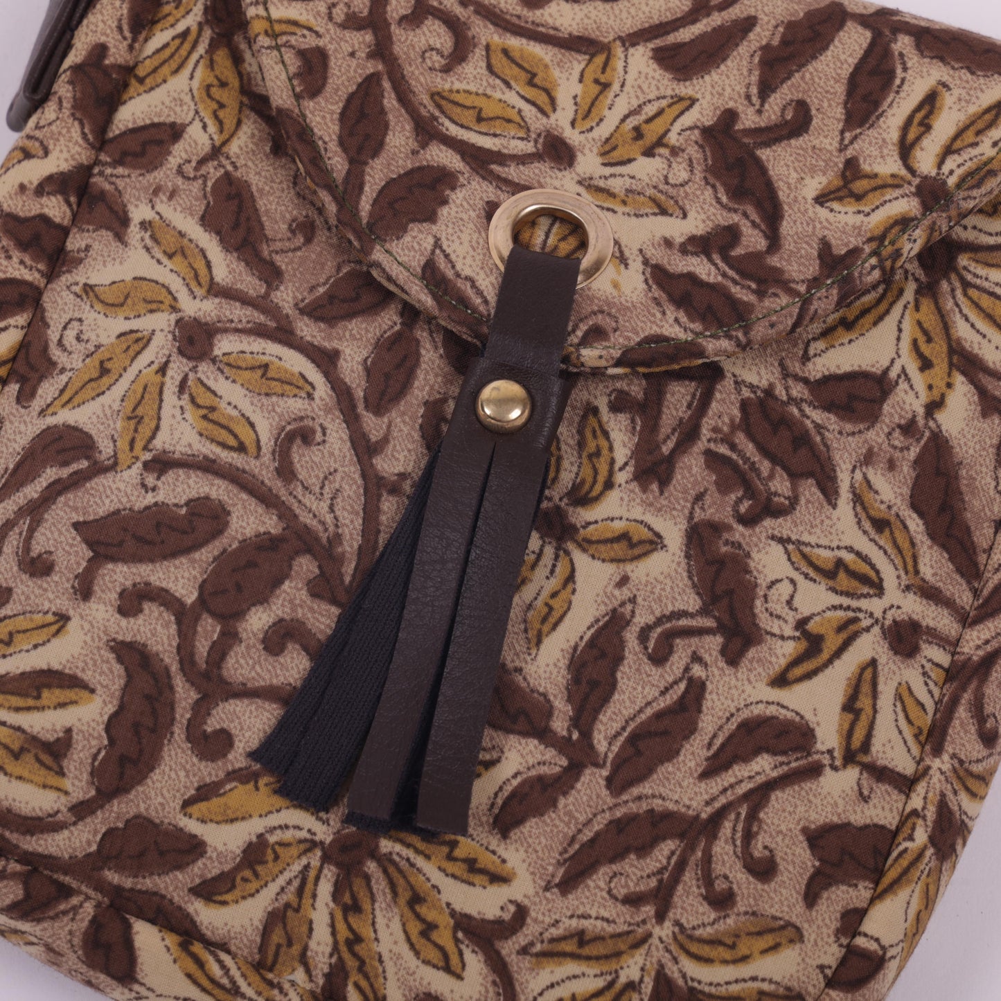 Brown printed Sling bags