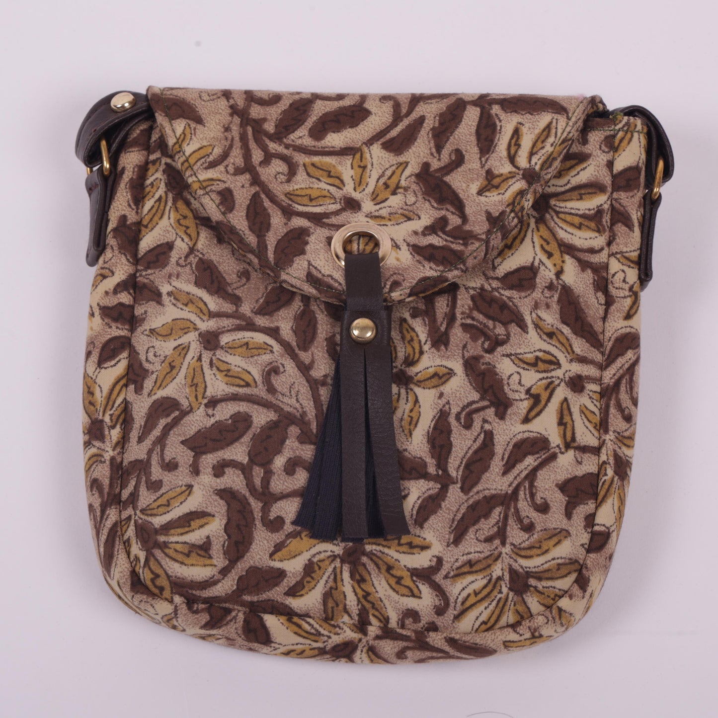 Brown printed Sling bags
