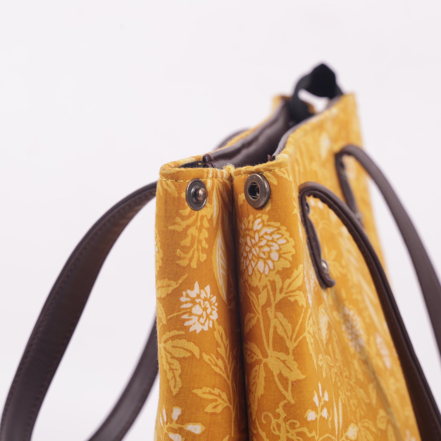 Ink Jaipur Yellow Printed Tote bag