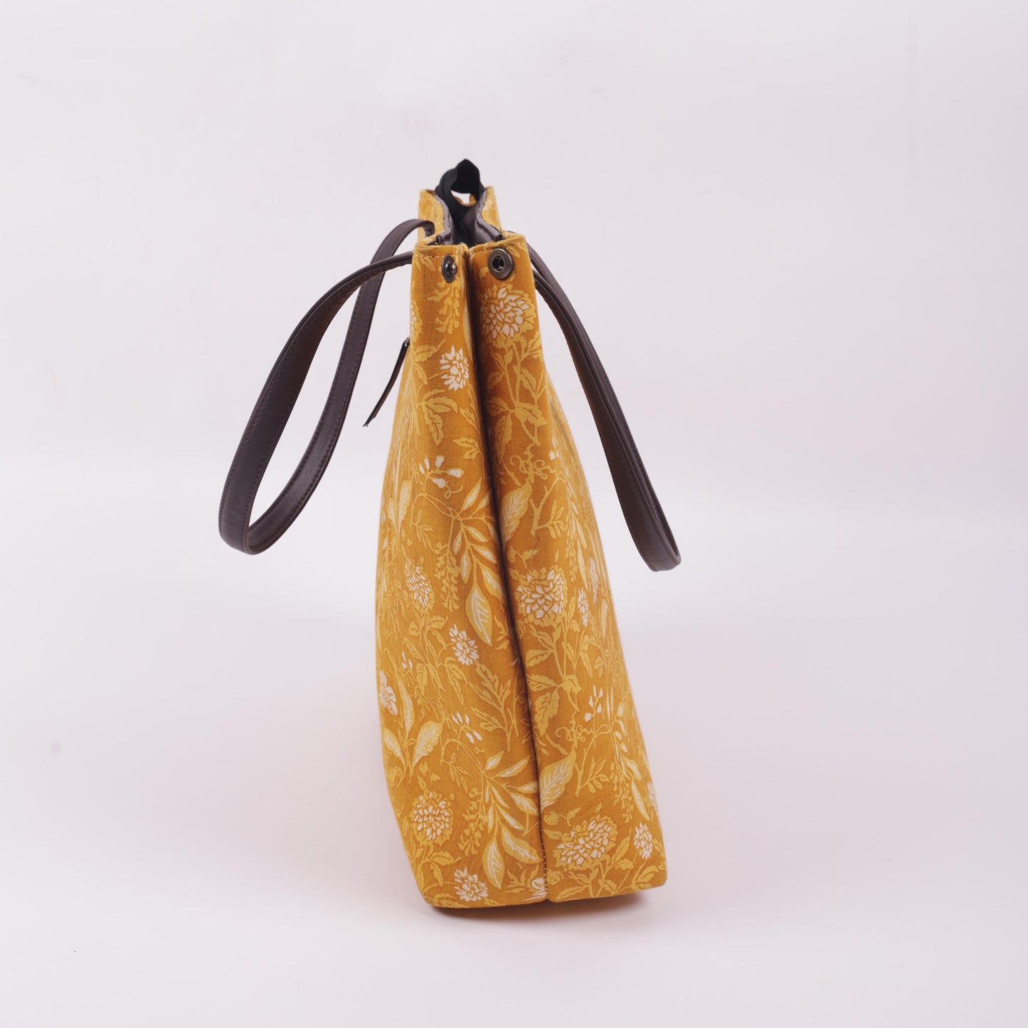 Ink Jaipur Yellow Printed Tote bag