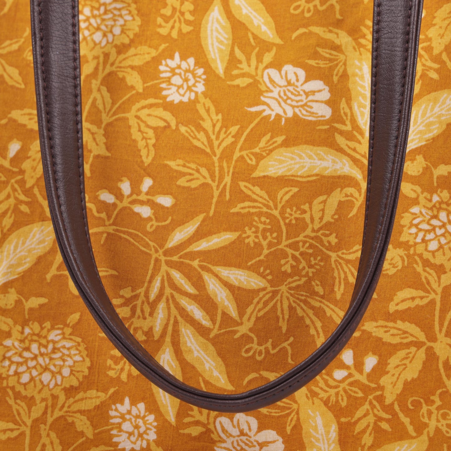 Ink Jaipur Yellow Printed Tote bag