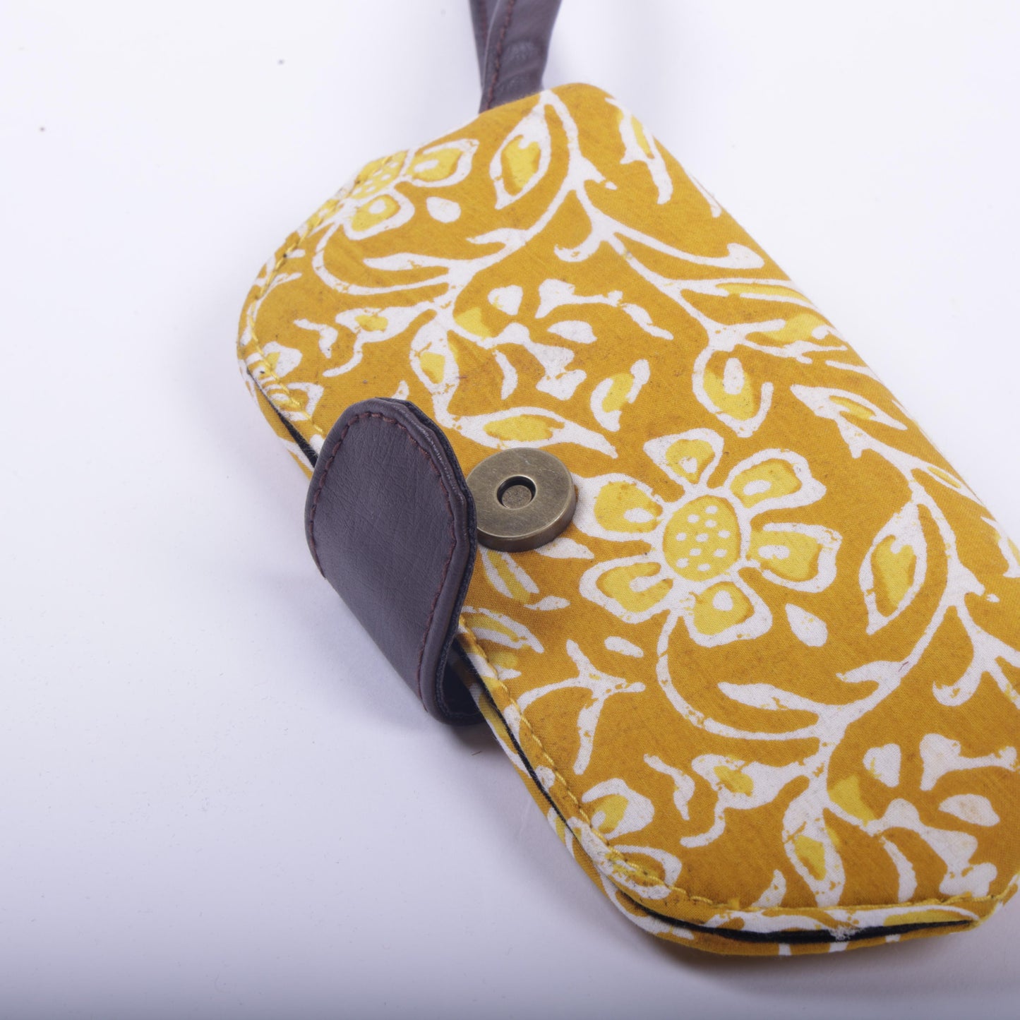 Sunglasses Cover yellow Floral Printed