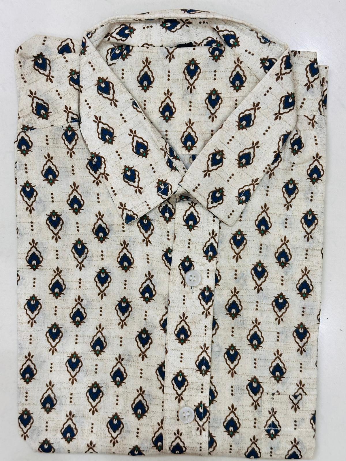 Block Printed, Half Sleeves Shirt