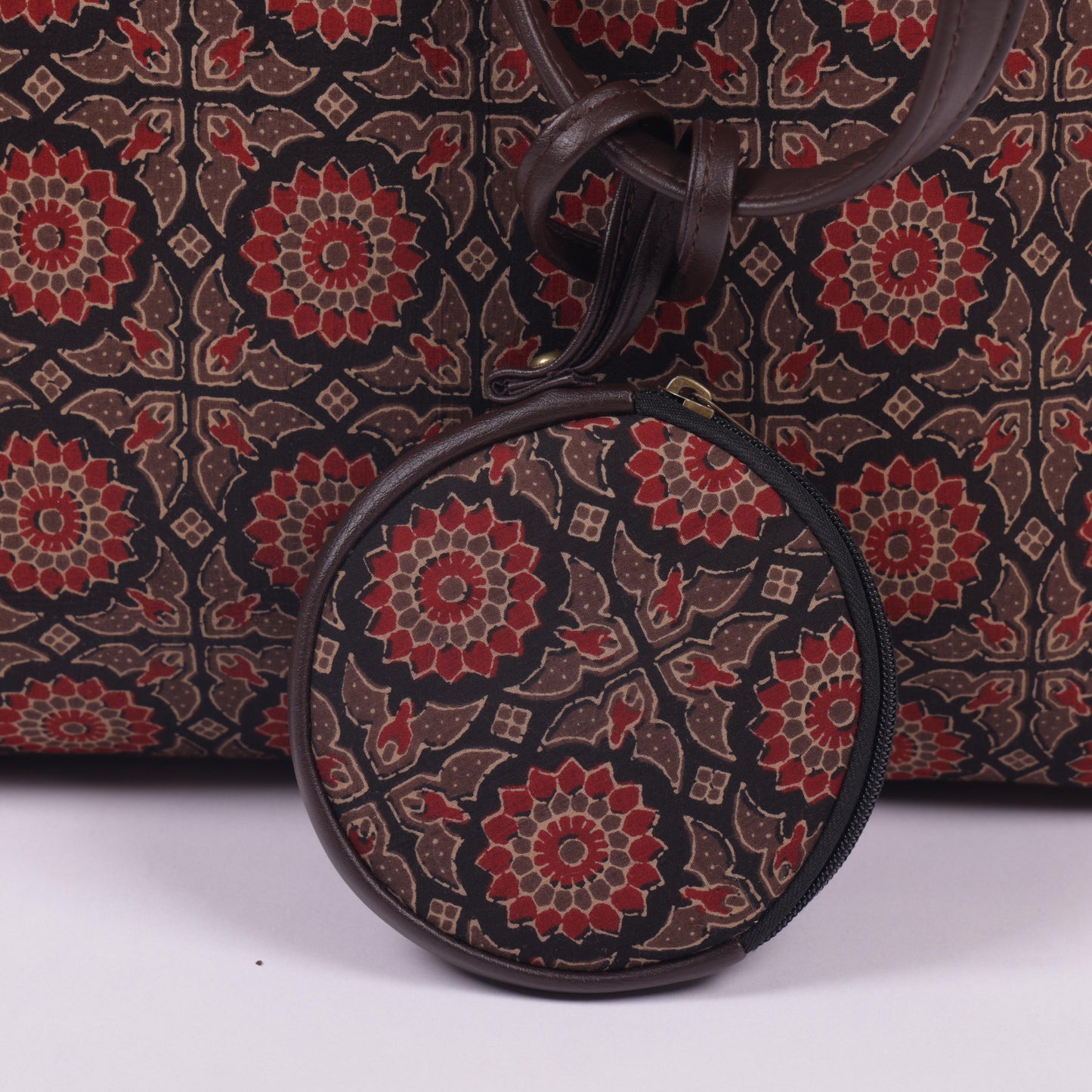 InkJaipur's Floral Printed Tote Bag