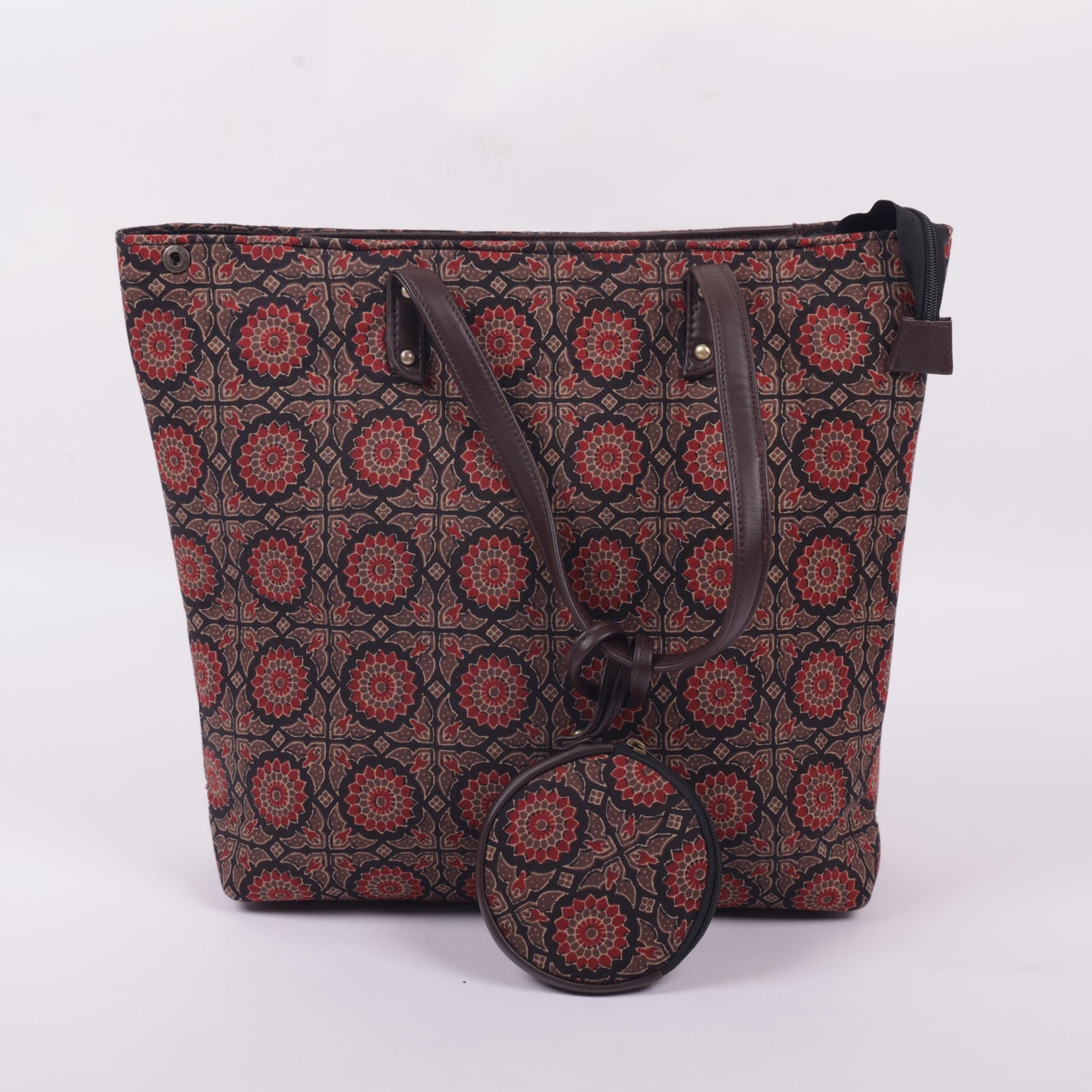 InkJaipur's Floral Printed Tote Bag