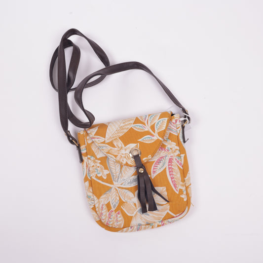 Yellow floral printed Sling Bag