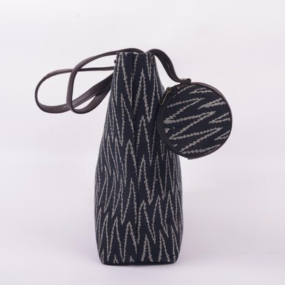 InkJaipur's Black Printed Tote bag