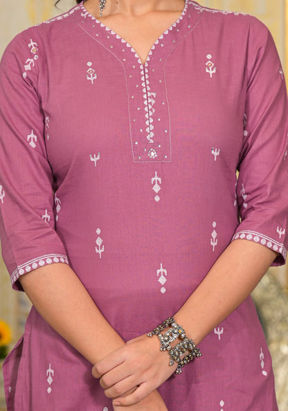 Straight Kurti Set
