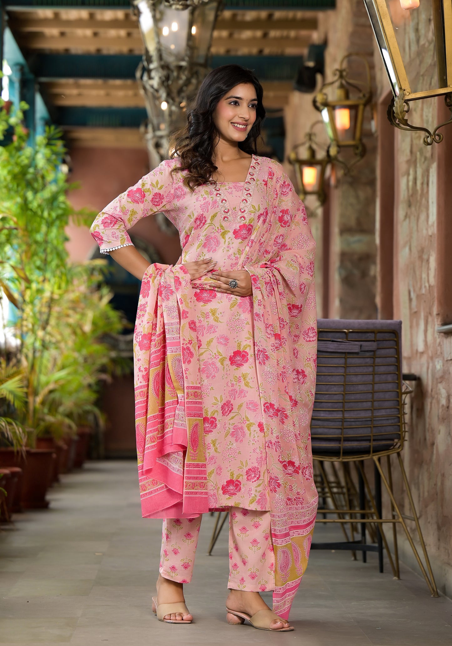Floral Kurti Set