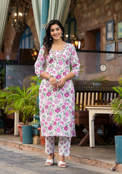 Floral Kurti Set