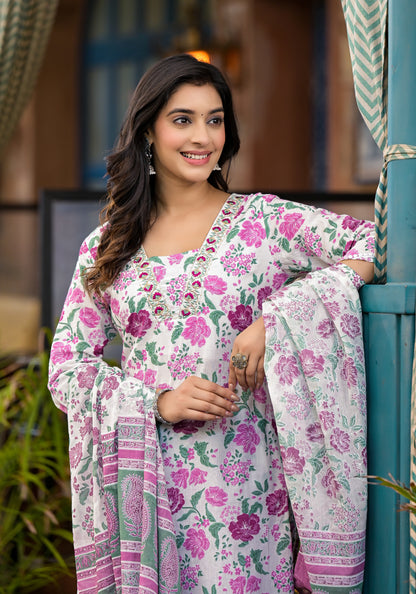 Floral Kurti Set