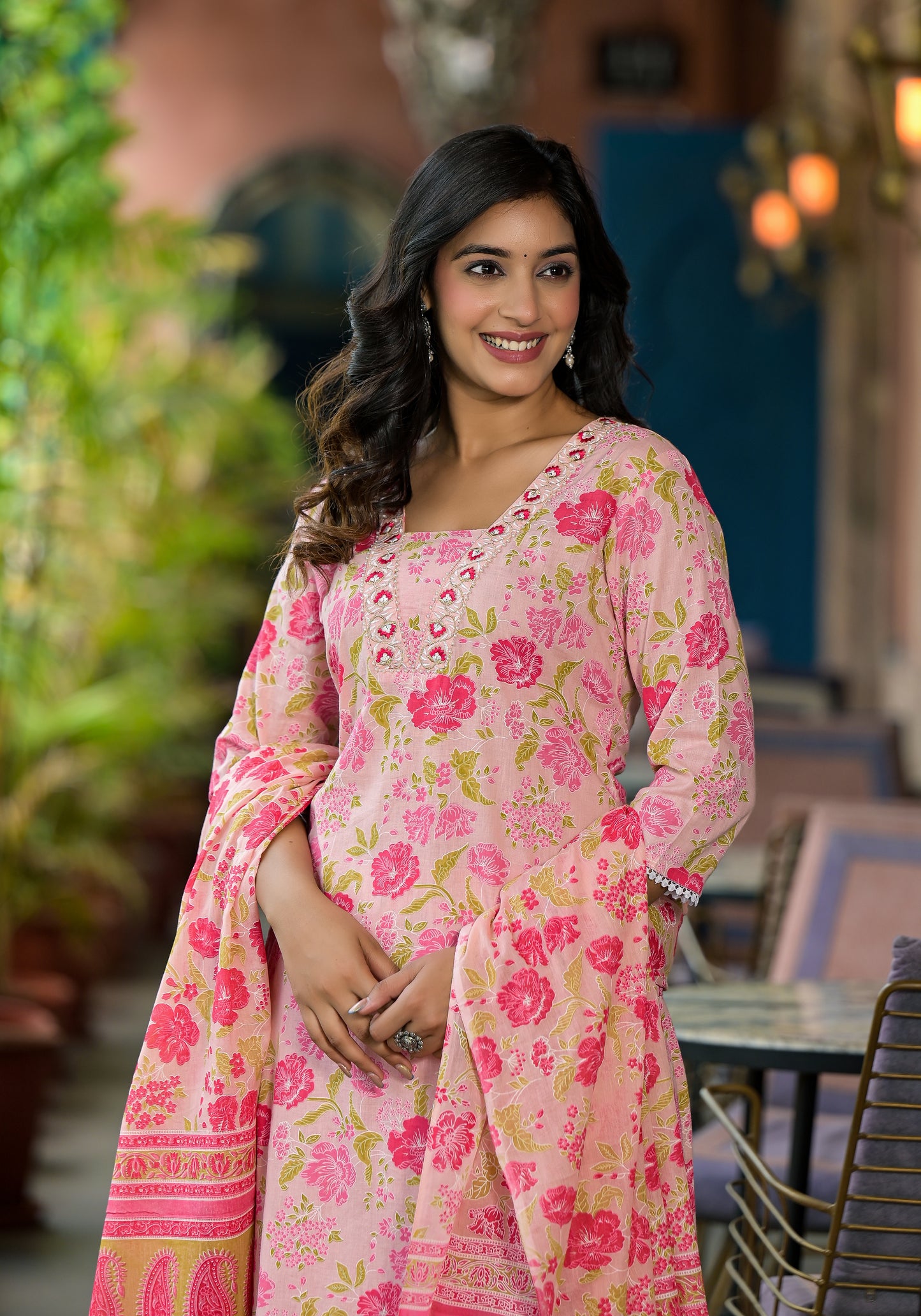 Floral Kurti Set
