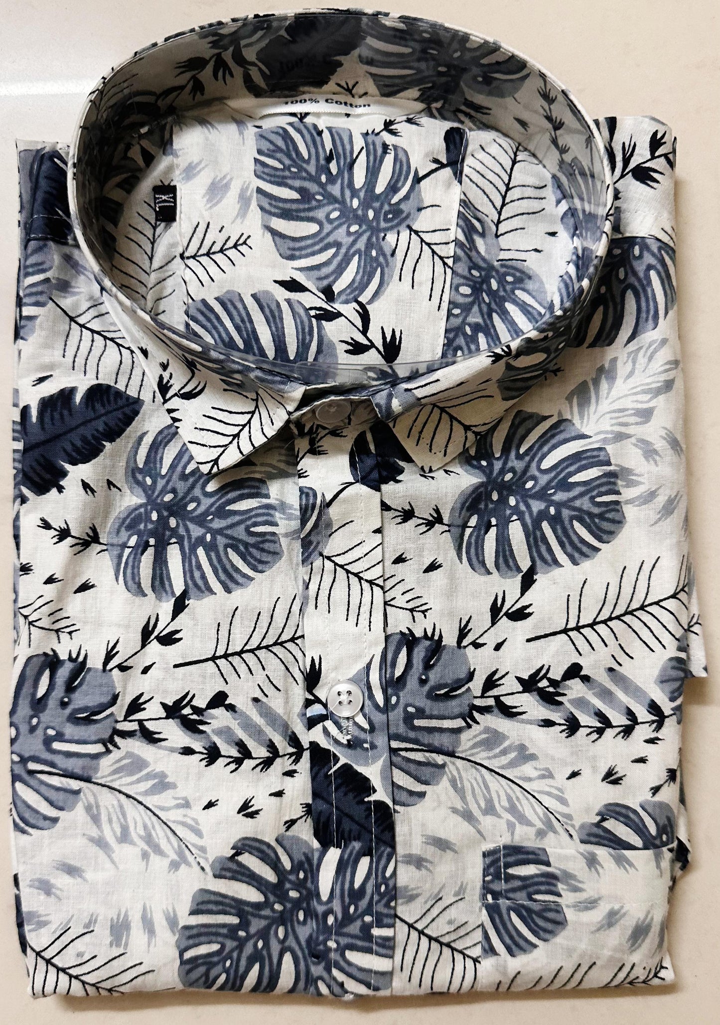 Block Printed, Half Sleeves Shirt