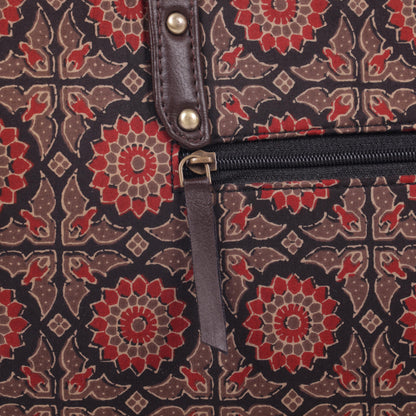 InkJaipur's Floral Printed Tote Bag